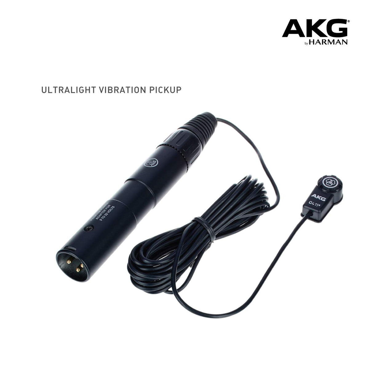 AKG C411 PP High-performance miniature condenser vibration pickup with MPAV standard XLR connector