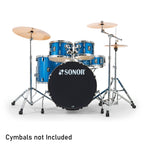 Sonor AQX Stage 5pc Drumkit with Hardware - Blue Ocean Sparkle