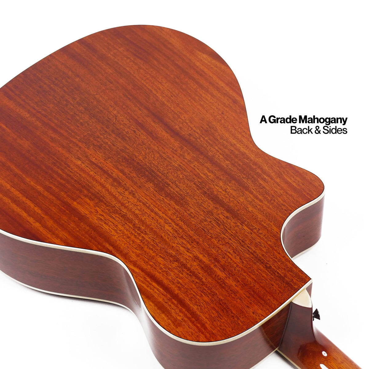 SQOE S340 FG/CS Solid top Acoustic guitar - classic cherry burst gloss