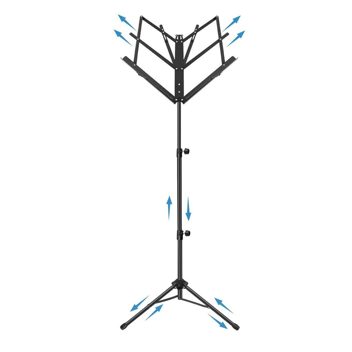Neowood BS-C10 (Black) for Guitar,Violin and Ukulele Sheet Music Stand
