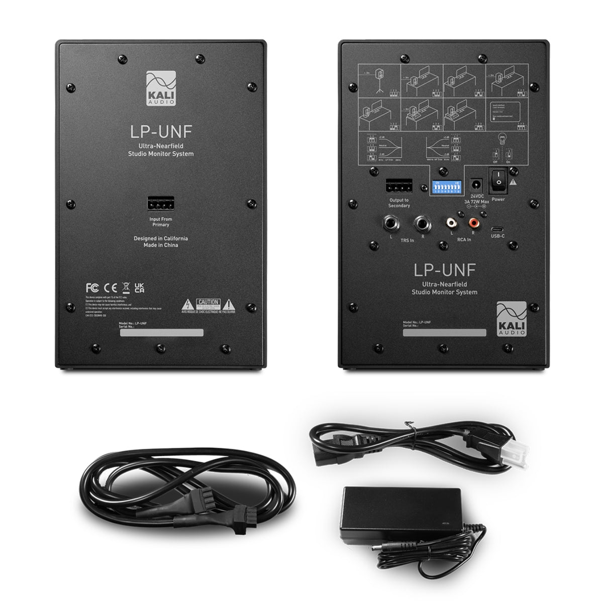 Kali Audio LP-UNF Ultra-Nearfield Studio Monitors - Pair