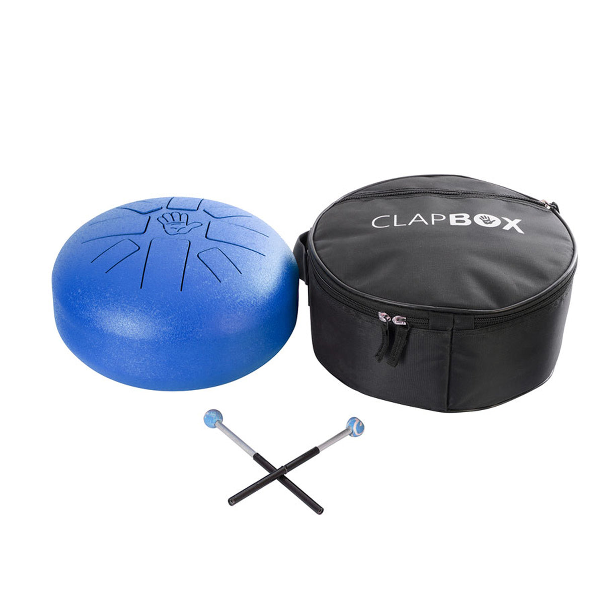Clapbox Tongue Drum with bag and Mallets - Blue