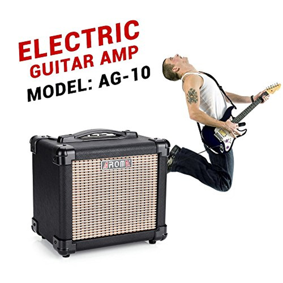 AROMA AG10 10watt Portable Compact Electric Amplifier - Black