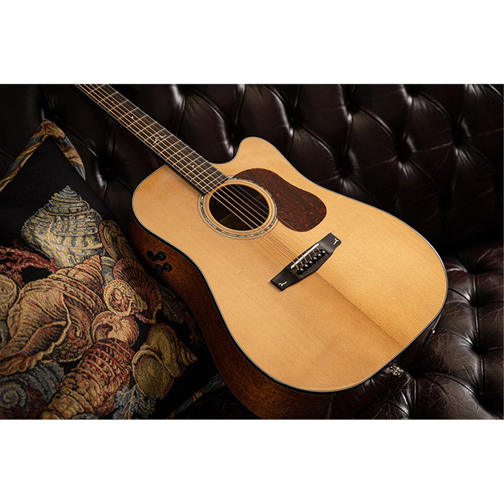 Cort GOLD DC6 Semi Acoustic Guitar with Carry Bag - Natural