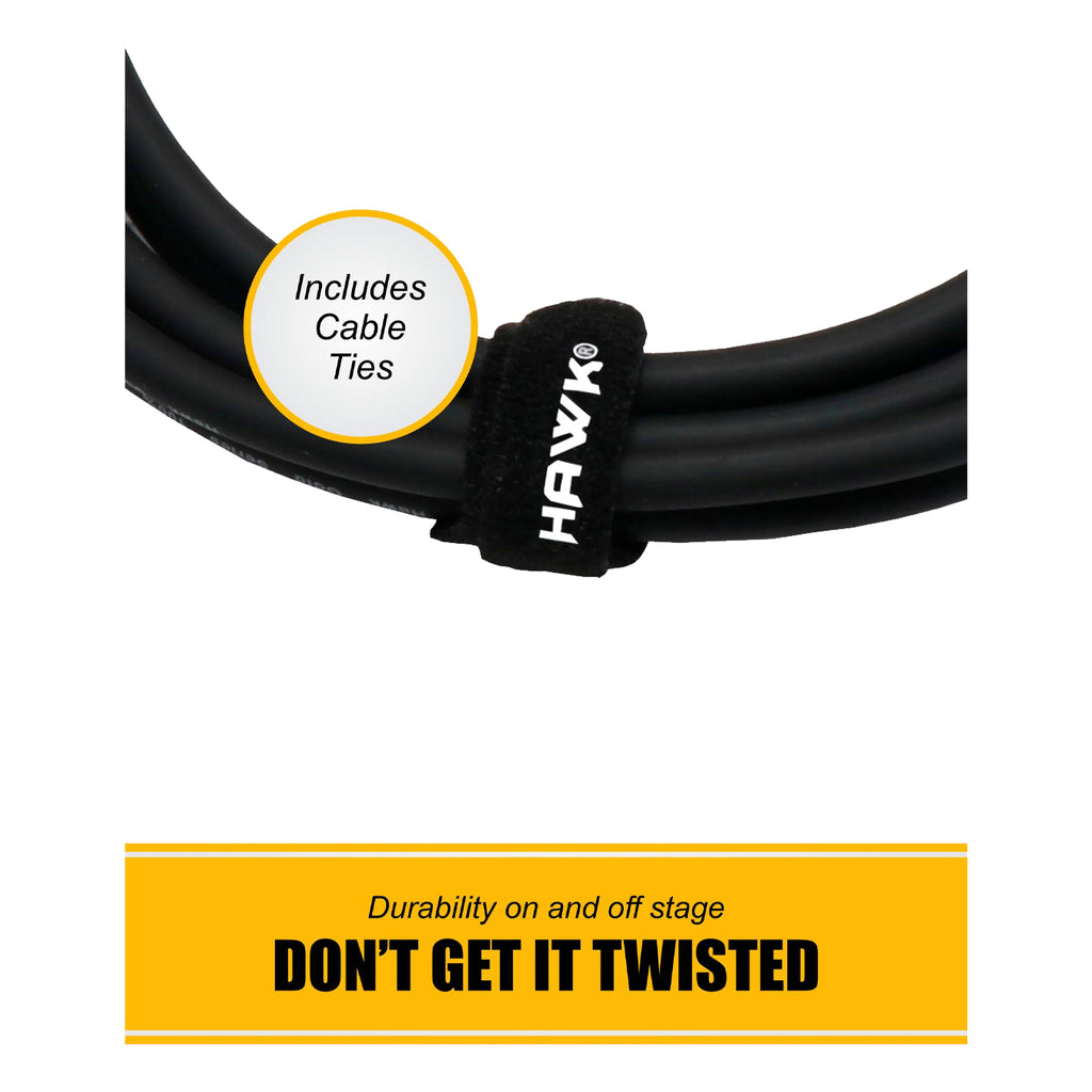 Hawk Cable SXSG-010 XLR Male To 1/4-Inch TRS Male - 3meter