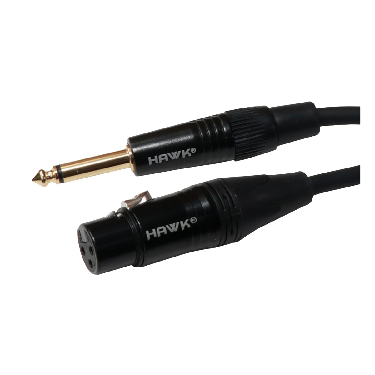 Hawk SXFP-016 Gold Series TS Male to XLR Female Cable – 5 Meter BLACK