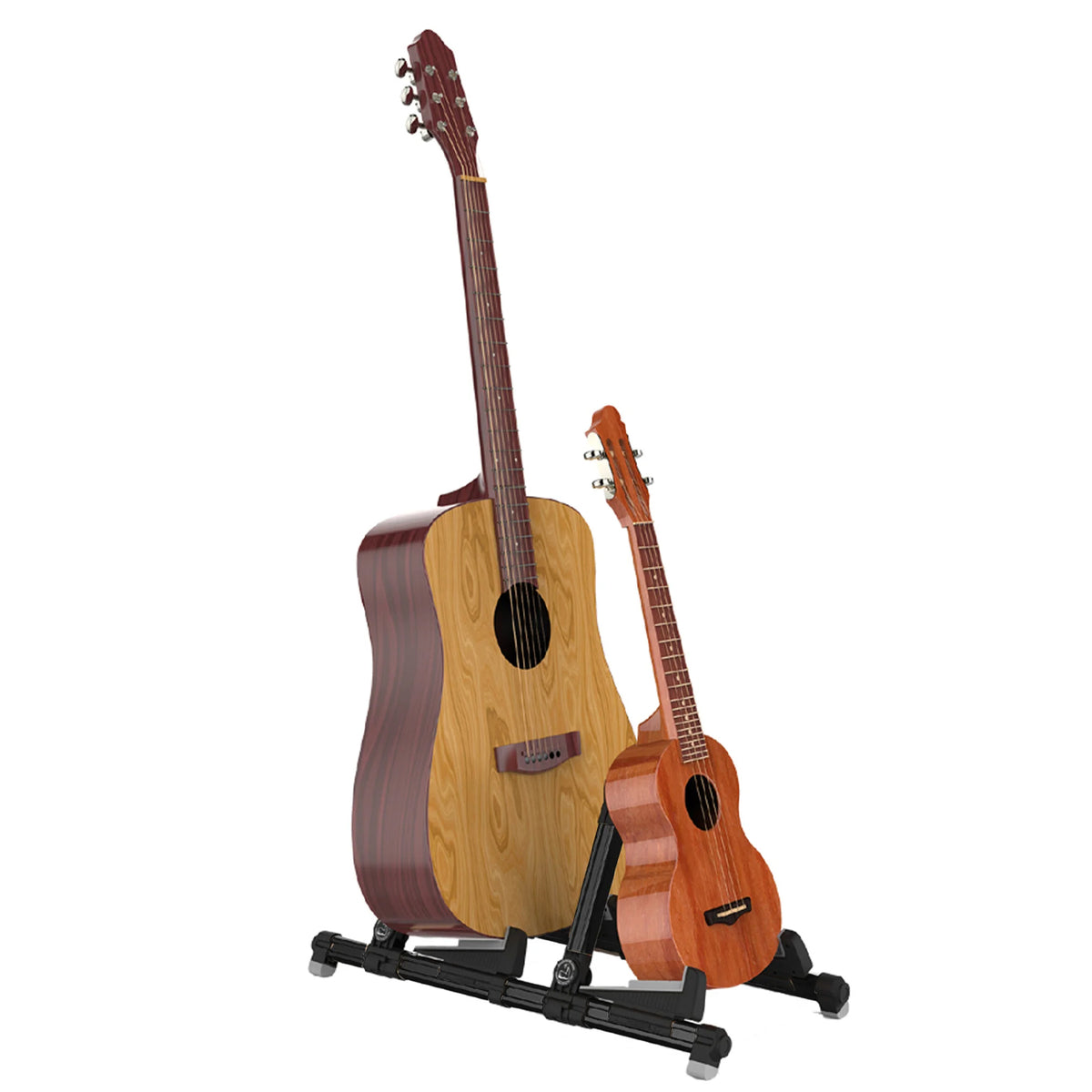 Galux GS201BK 2 in 1 Guitar Holder Stand - Black