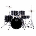 Mapex CM5295FTCDK Comet 5 pcs Hybrid Drum Set with Hardware Throne & Cymbals - Dark Black
