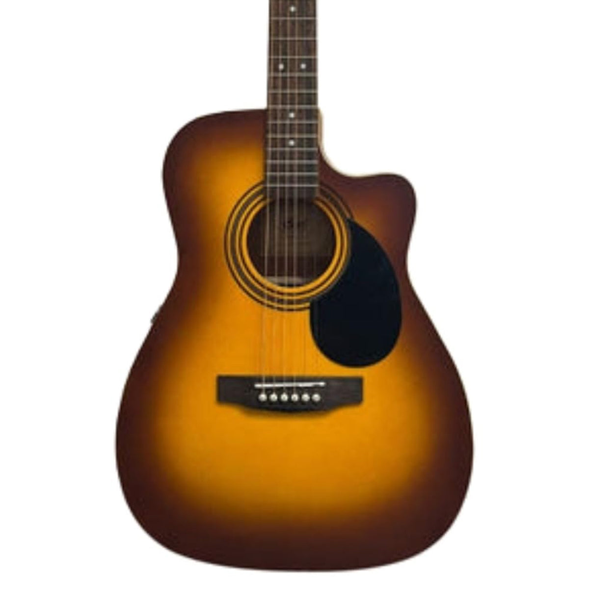 Cort AF500CE Cutaway Semi-Acoustic Guitar - Sunburst