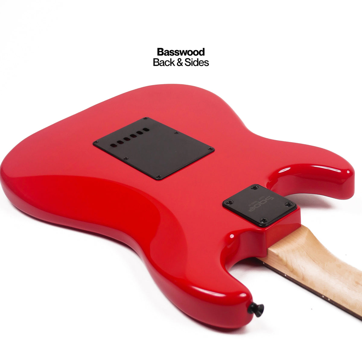 SQOE SEST230 HSS Electric Guitar - Red