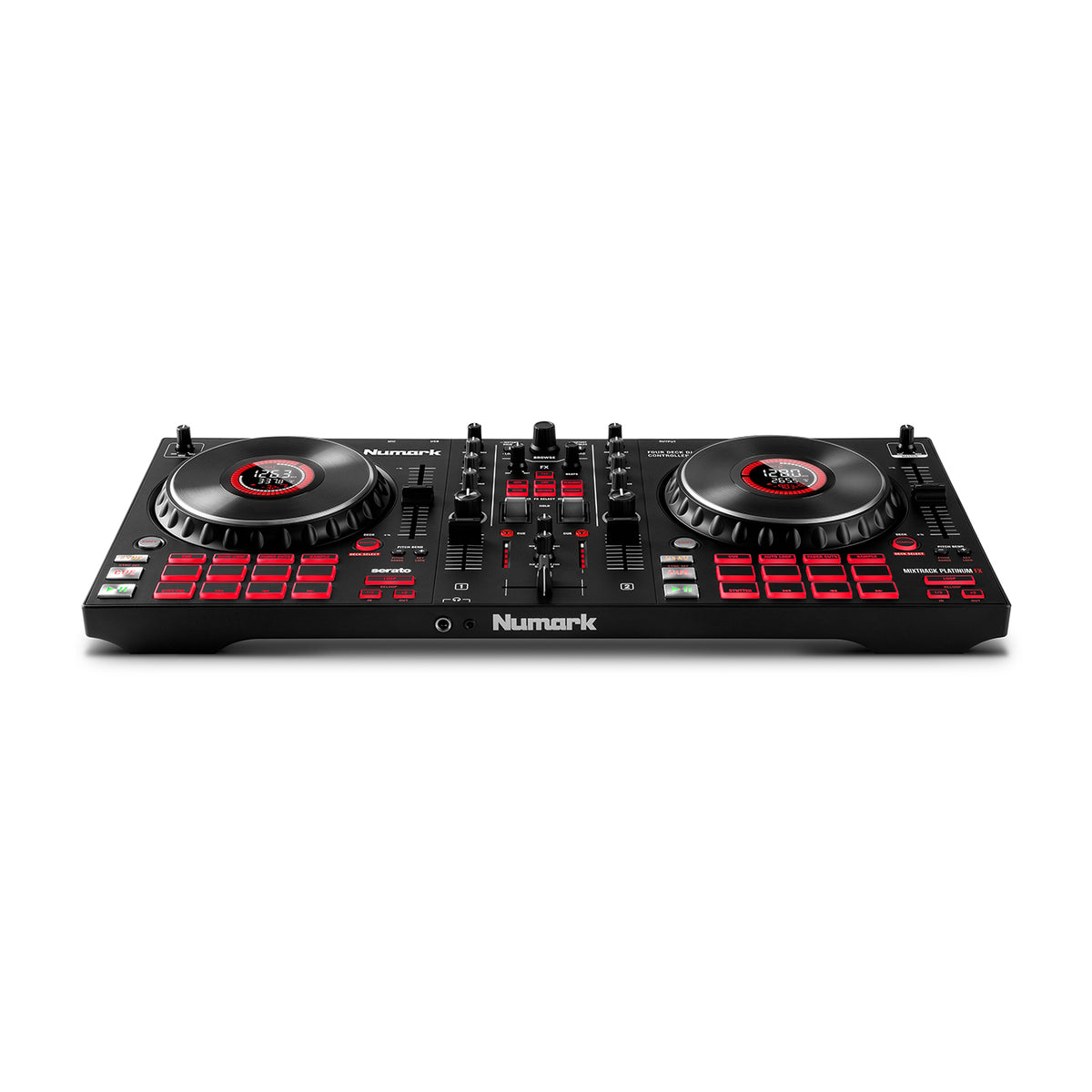 Numark Mixtrack Platinum FX 4-Deck Advanced DJ Controller with Jog Wheel Displays and Effects Paddles