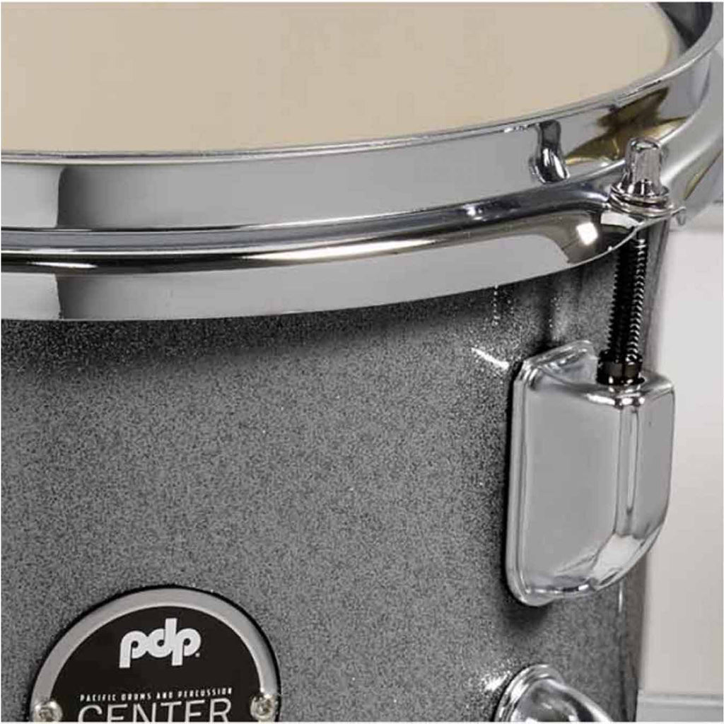 PDP PDCE2215KTSS Center Stage 5-Pieces Acoustic Drum Kit - Silver Sparkle