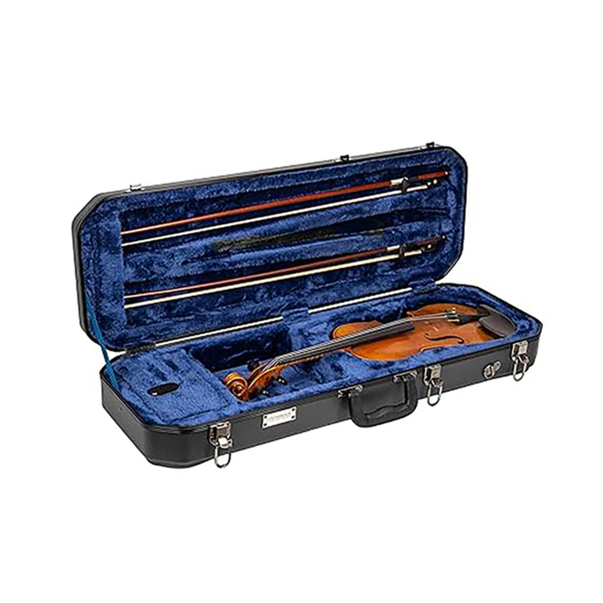 Crossrock Oblong 4/4 Violin Hard Case in Black - CRA860VFBK