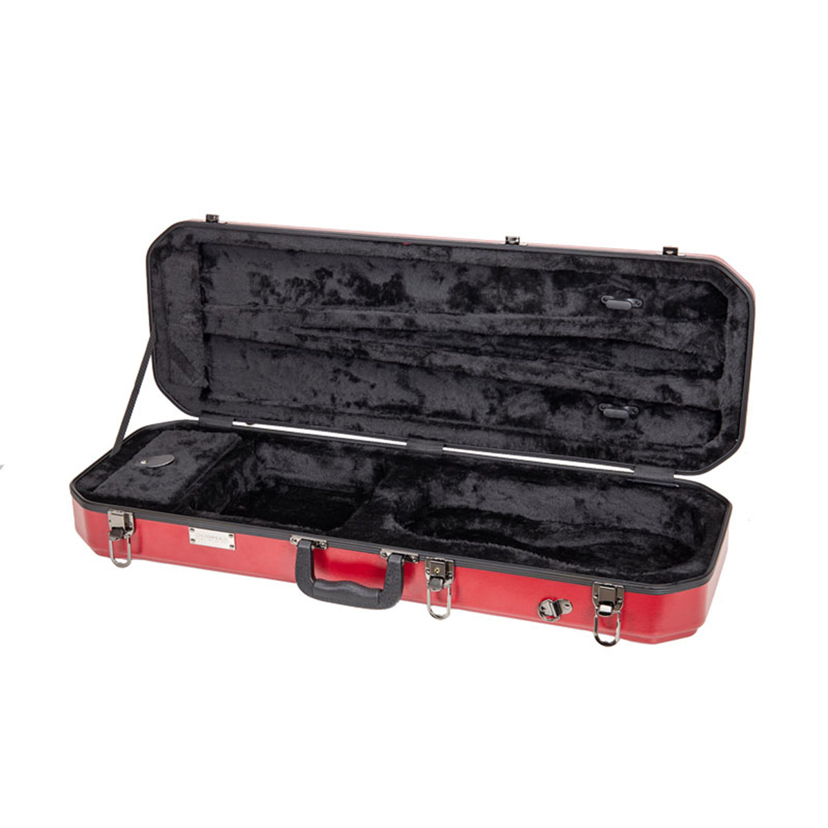 Crossrock Oblong 4/4 Violin Hard Case in Red - CRA860VFRD