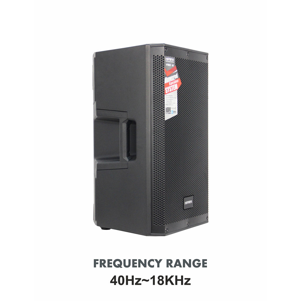 Hawk VIBE 12 2000 Watts 12 inches Active Speaker with Bluetooth and DSP