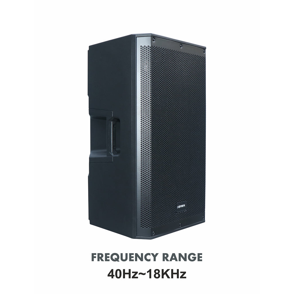 Hawk VIBE 15 – 2000 Watts 15-Inch Active Speaker with Bluetooth and DSP