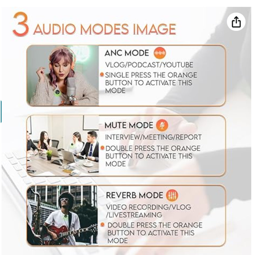 DIGIMORE Wireless Microphone for Youtubers | Collar Mic for iPhones D-460