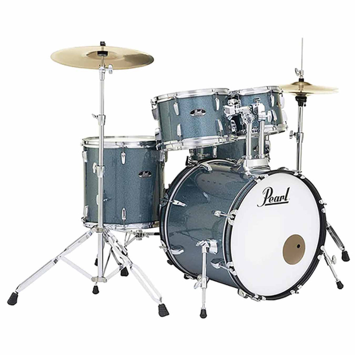 Pearl Roadshow RS525SC 5 Pcs Acoustic Drum Set - Aqua Blue Glitter