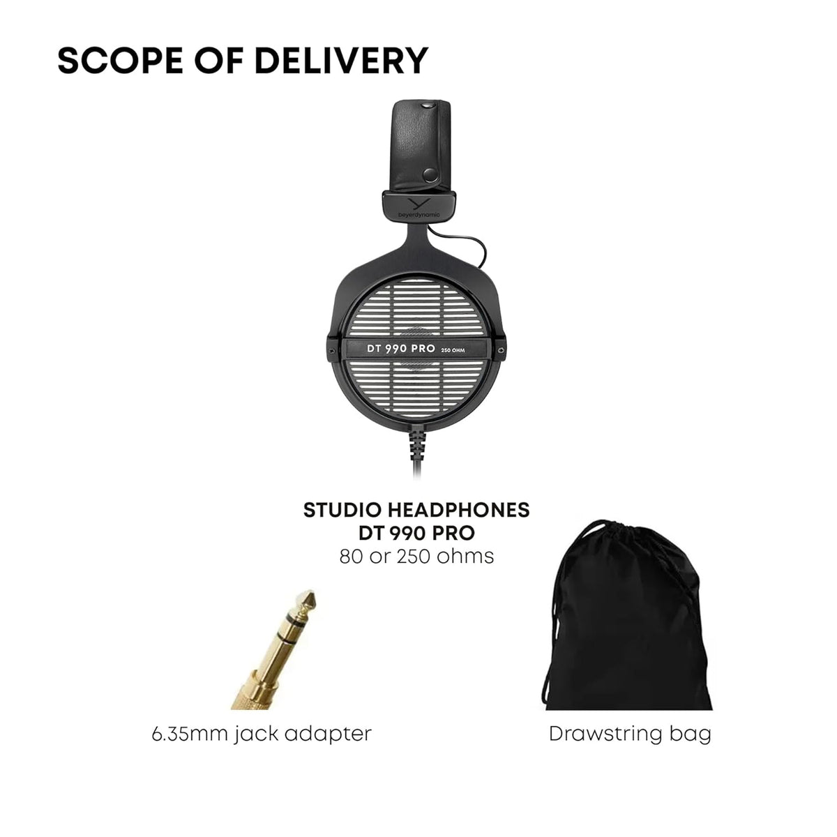 Beyerdynamic DT 990 Pro 80ohm Studio Headphones