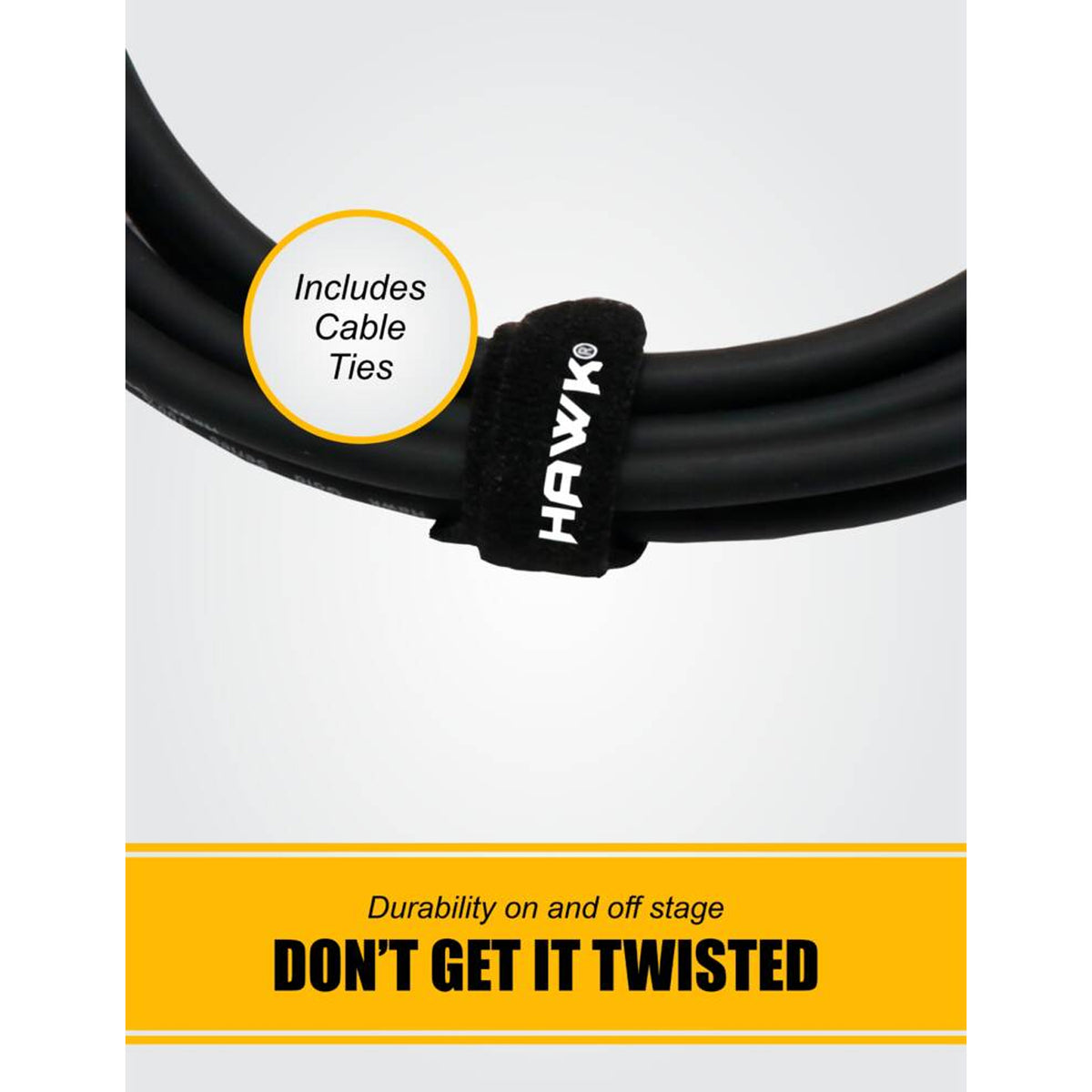 Hawk Pro Audio TMPLU01.5-Y Cable EP To Dual TS MALE – 1.5Meter