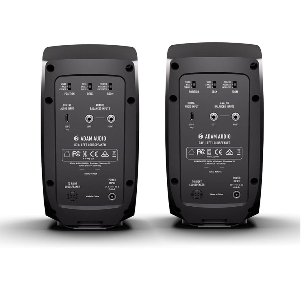 ADAM Audio D3V 3.5Inch Powered Studio Desktop monitor - Pair