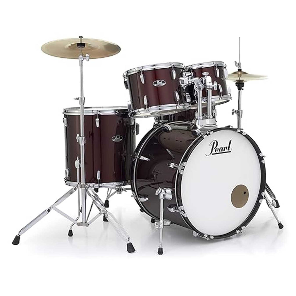 Pearl Roadshow RS525SC 5 Pcs Acoustic Drum Set-Red Wine