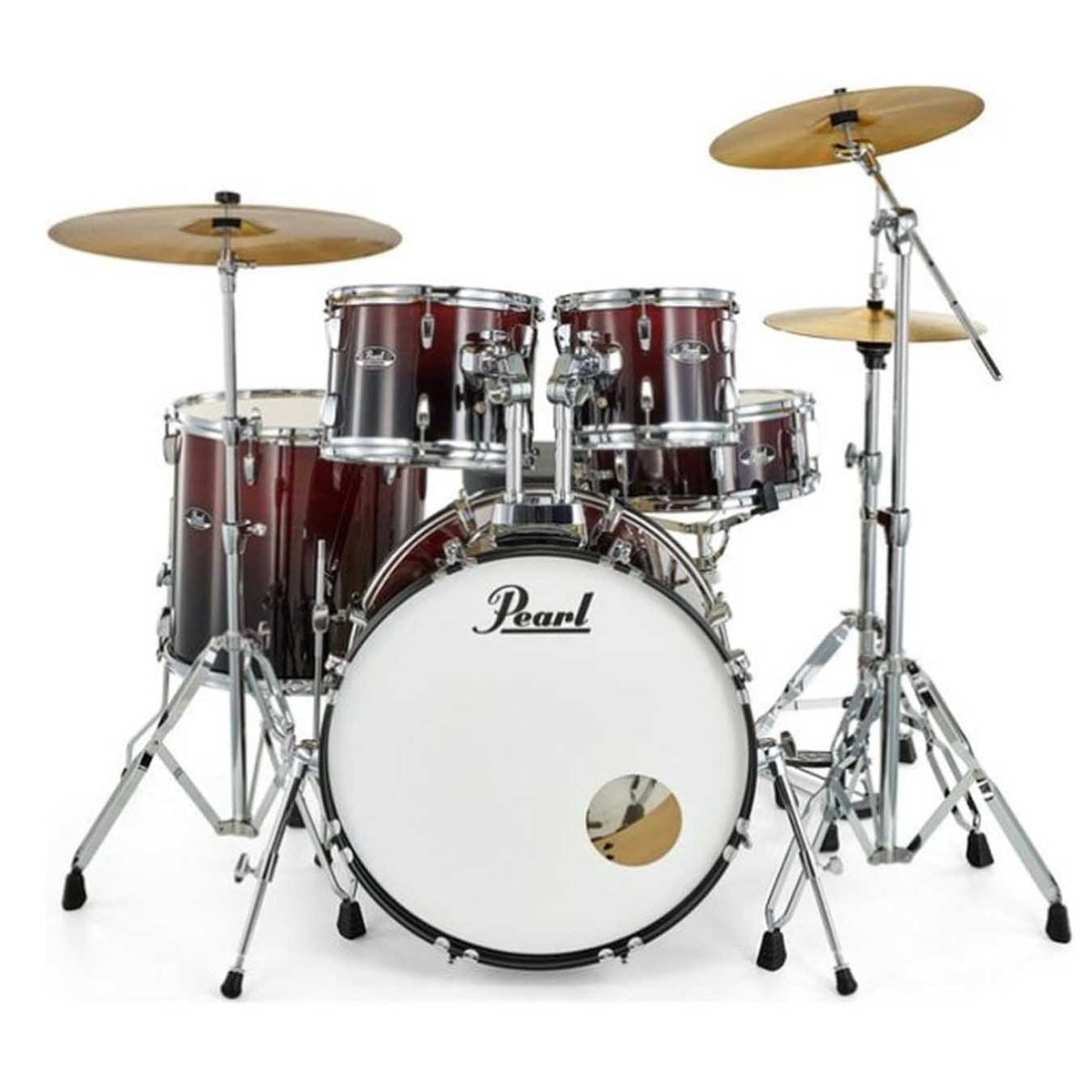 Pearl Roadshow RS525SC 5 Pcs Acoustic Drum Set-Garnet Fade