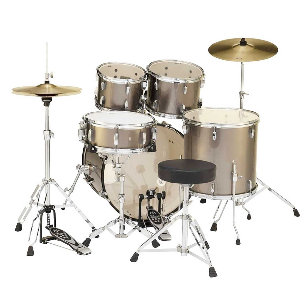 Pearl Roadshow RS525SC 5 Pcs Acoustic Drum Set-Bronze Metallic
