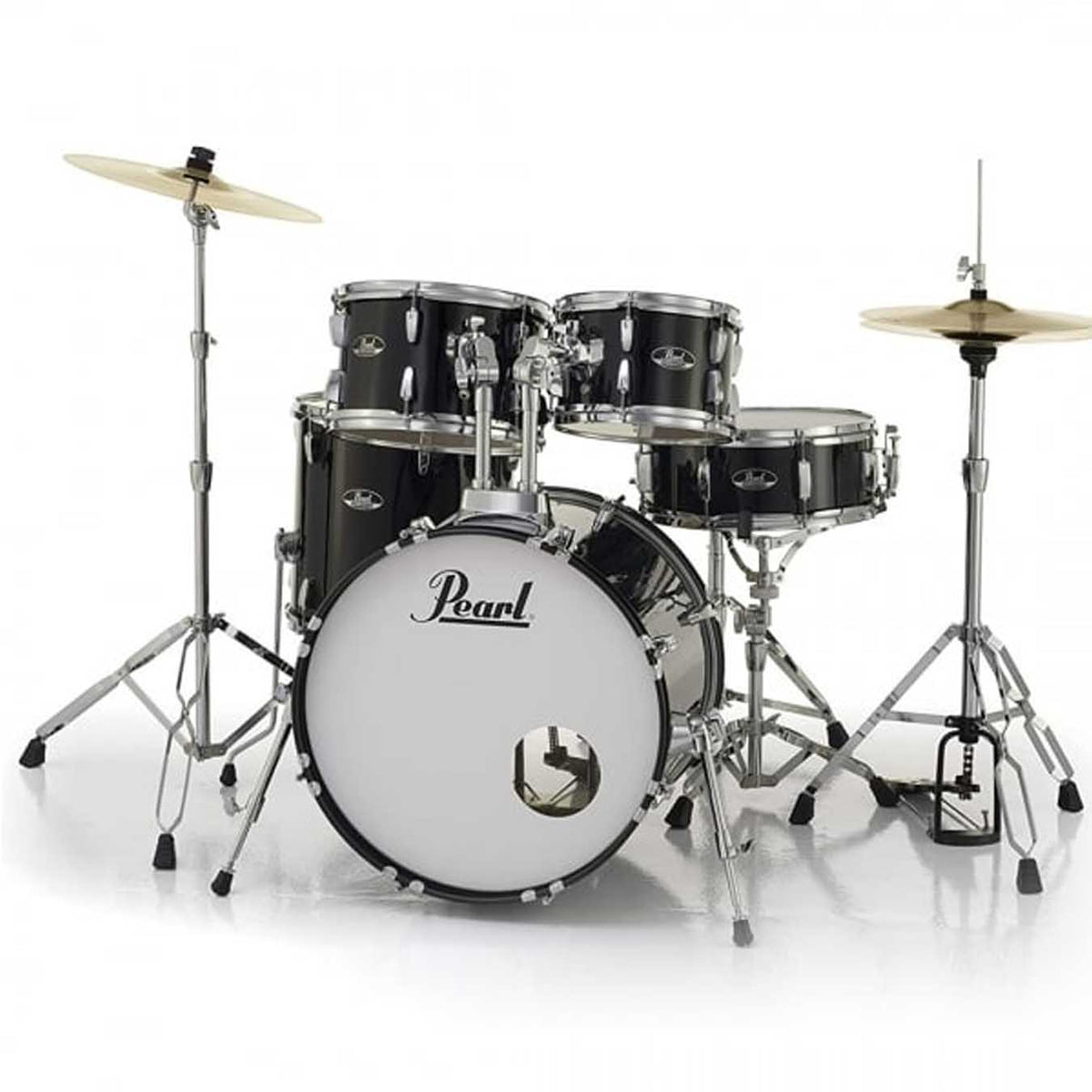 Pearl Roadshow RS525SC 5 Pcs Acoustic Drum Set-Jet Black