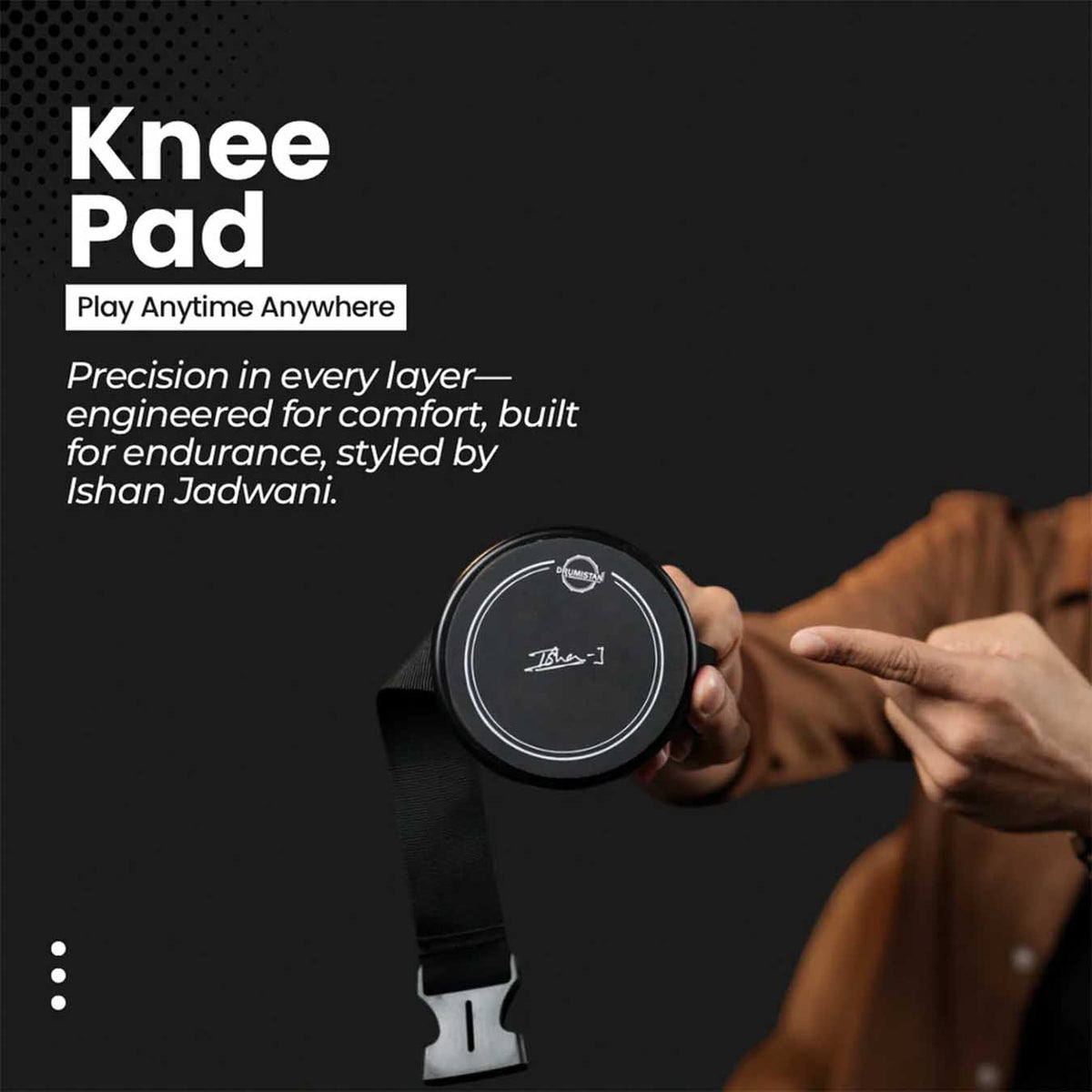Drumistan Knee Travel 4\" Real Rebound Practice Pad
