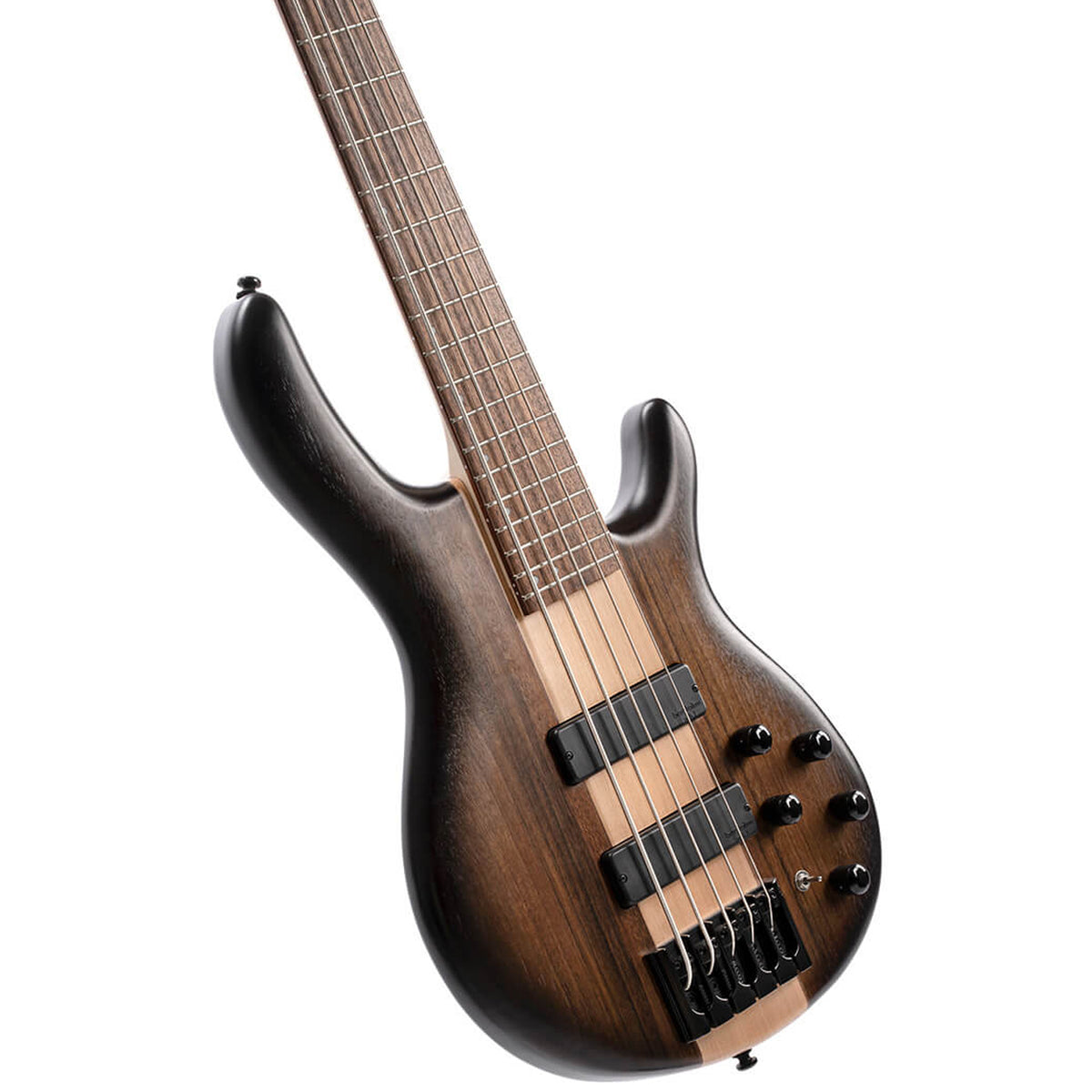 Cort C5 Plus OVMH 5 String Active Bass Guitar - Antique Brown Burst