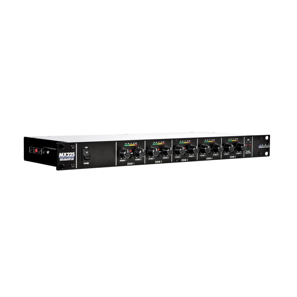 ART MX225 Stereo Dual-Source 5-Zone Distribution Mixer