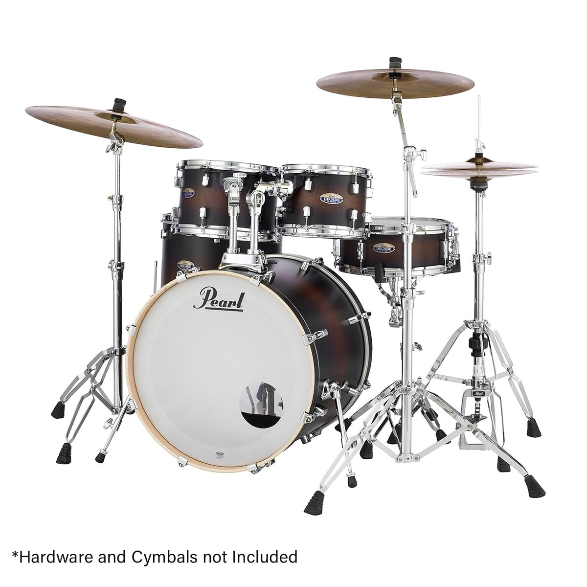 Pearl Decade Maple 5 Piece Drum Shell Pack DMP925SP/C260 - Satin Brownburst