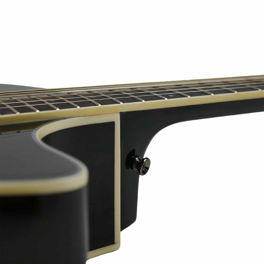 SQOE S340 FG/CS Solid top Acoustic guitar - Trans Black