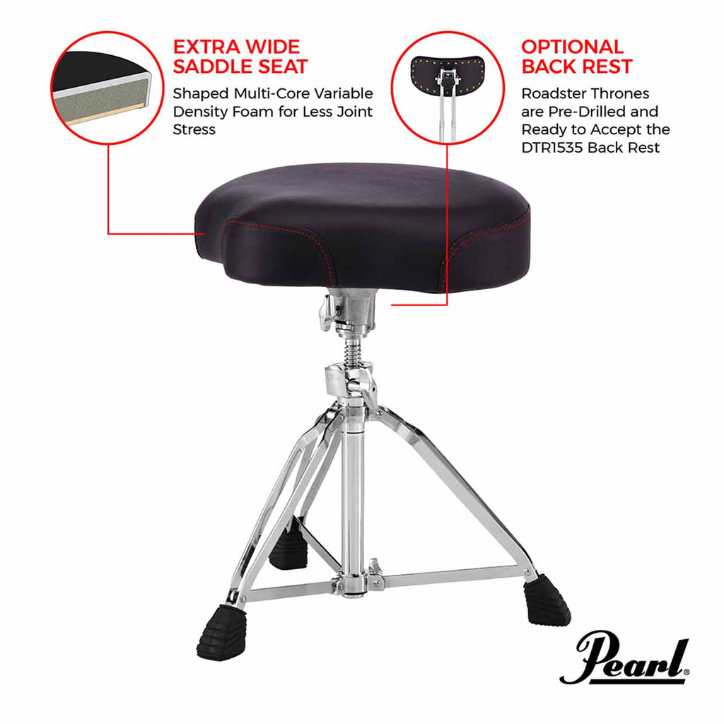 Pearl D3500 Roadster Multi-Core Saddle Drum Throne