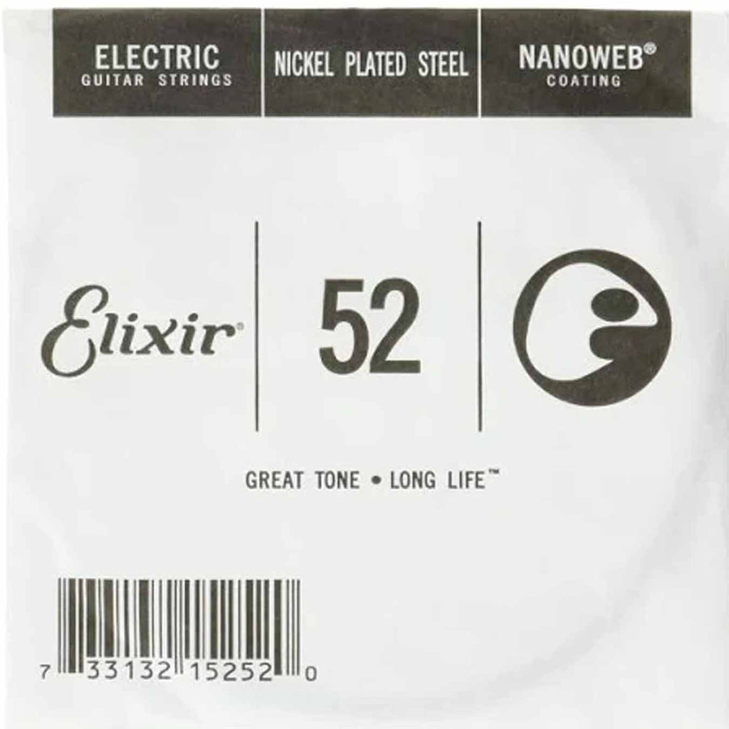 Elixir 12077 Nanoweb Electric Guitar Strings, (.010 - .052)