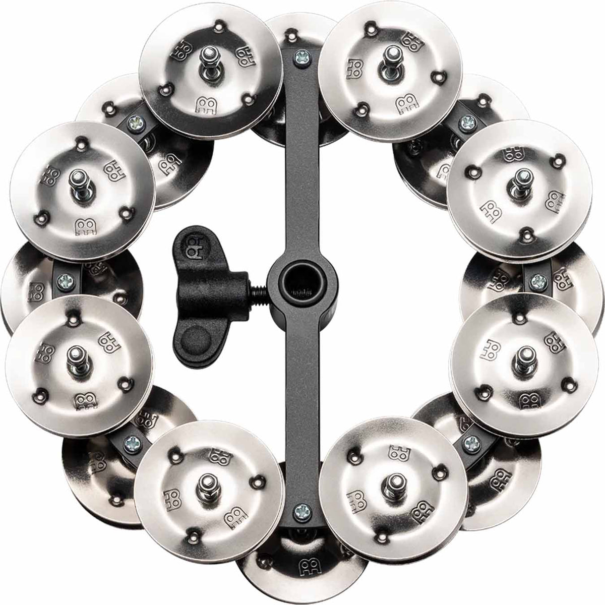 Meinl Headliner® Series 5\" Hihat Tambourine, Dual Row, Stainless Steel Jingles - HTHH2BK