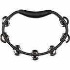 Meinl Headliner ® Series Molded ABS Tambourine, Black, Single Row, Stainless Steel Jingles - HTBK