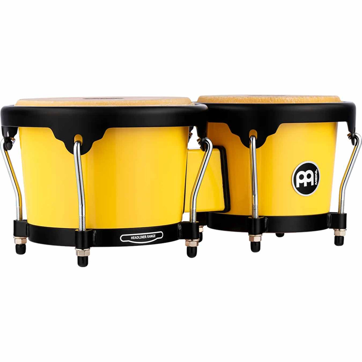 Meinl Journey Series Bongo Molded ABS Bongo, Illuminating Yellow - HB50IY