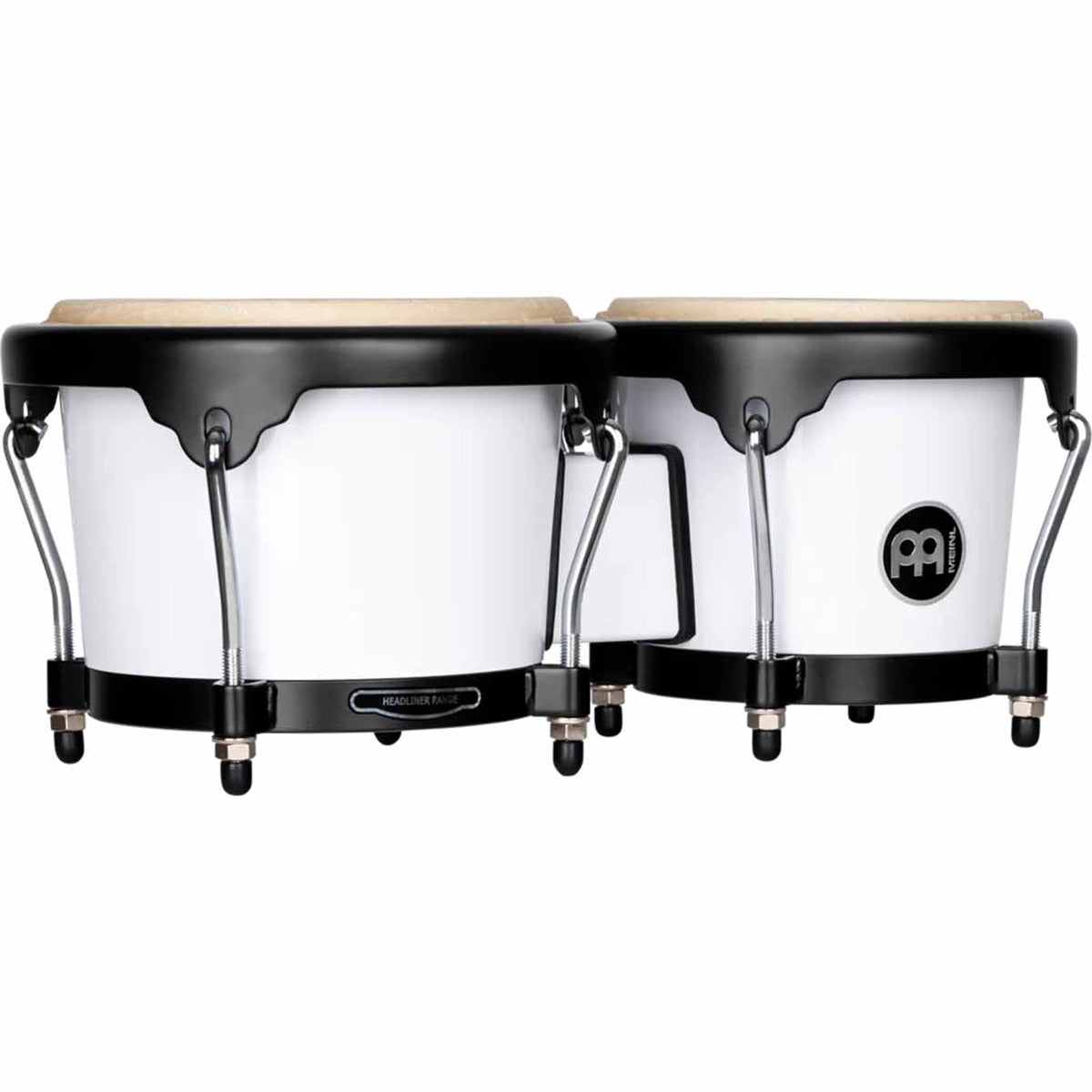Meinl Journey Series Bongo Molded ABS Bongo, Bright White - HB50WH