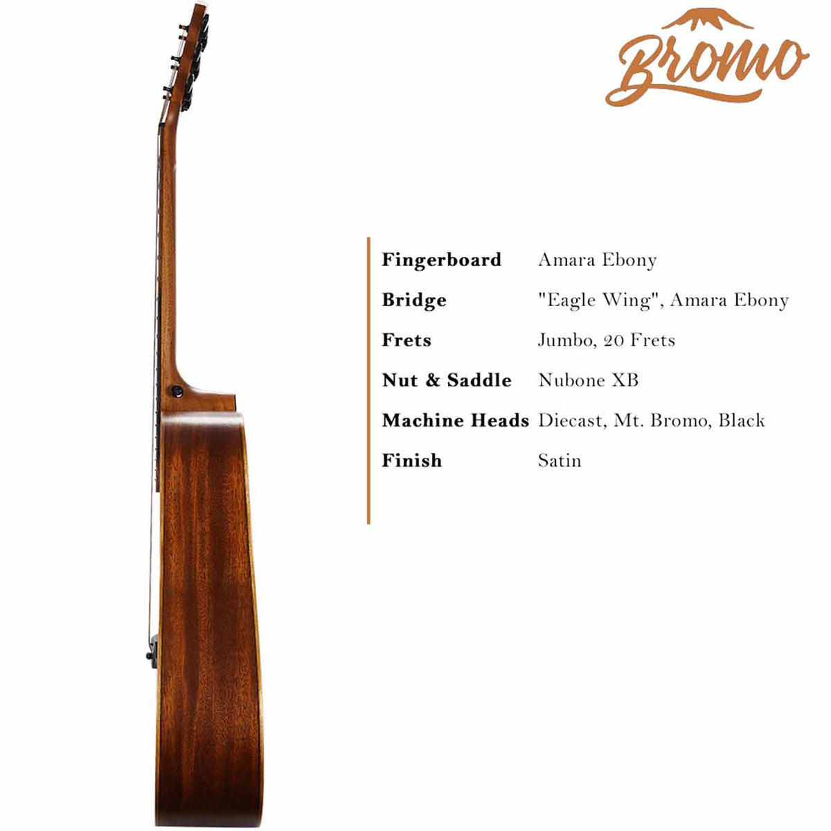 Bromo BAT1 Dreadnought Acoustic Guitar-Natural