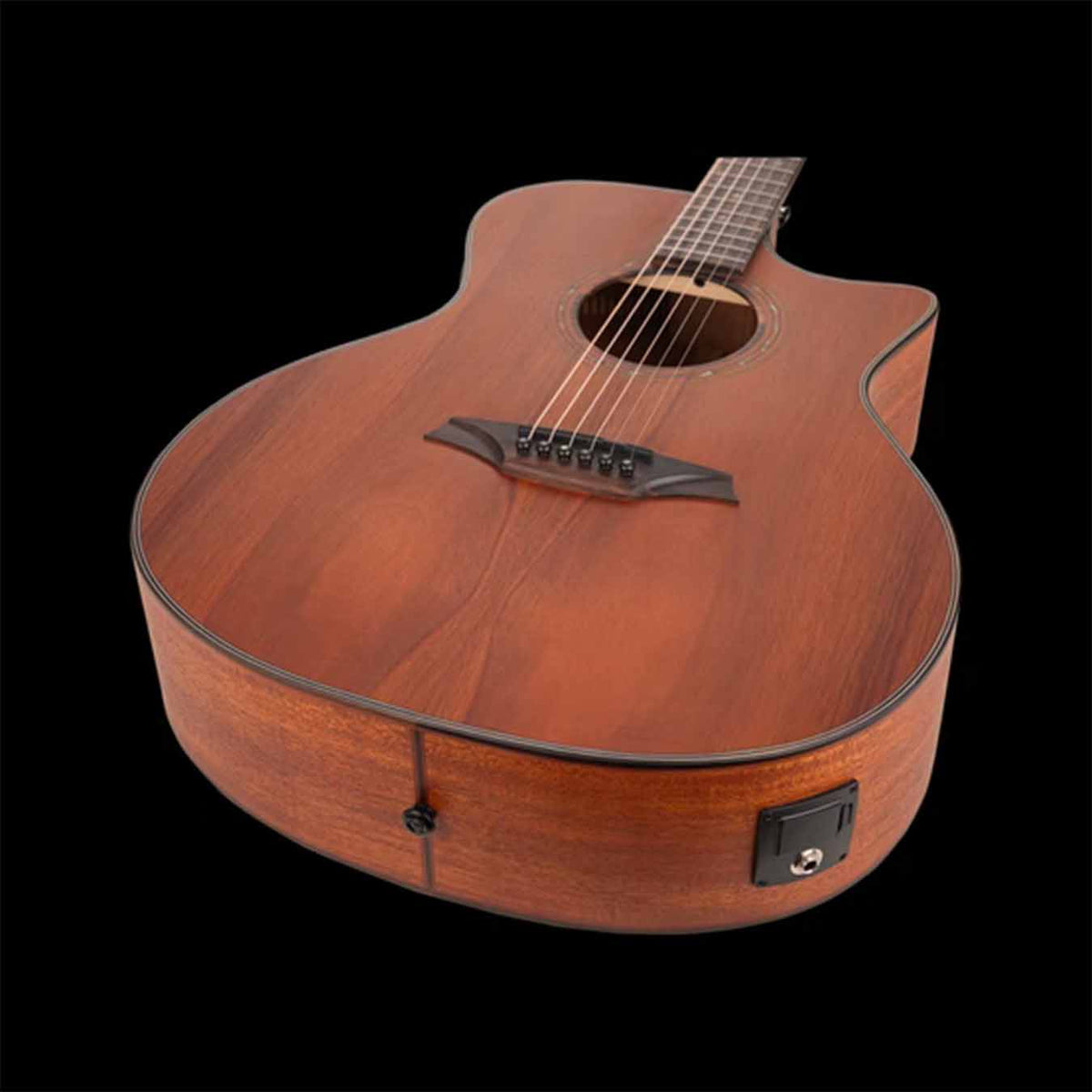 Bromo BAT2MCE Auditorium Semi Acoustic Guitar-Natural