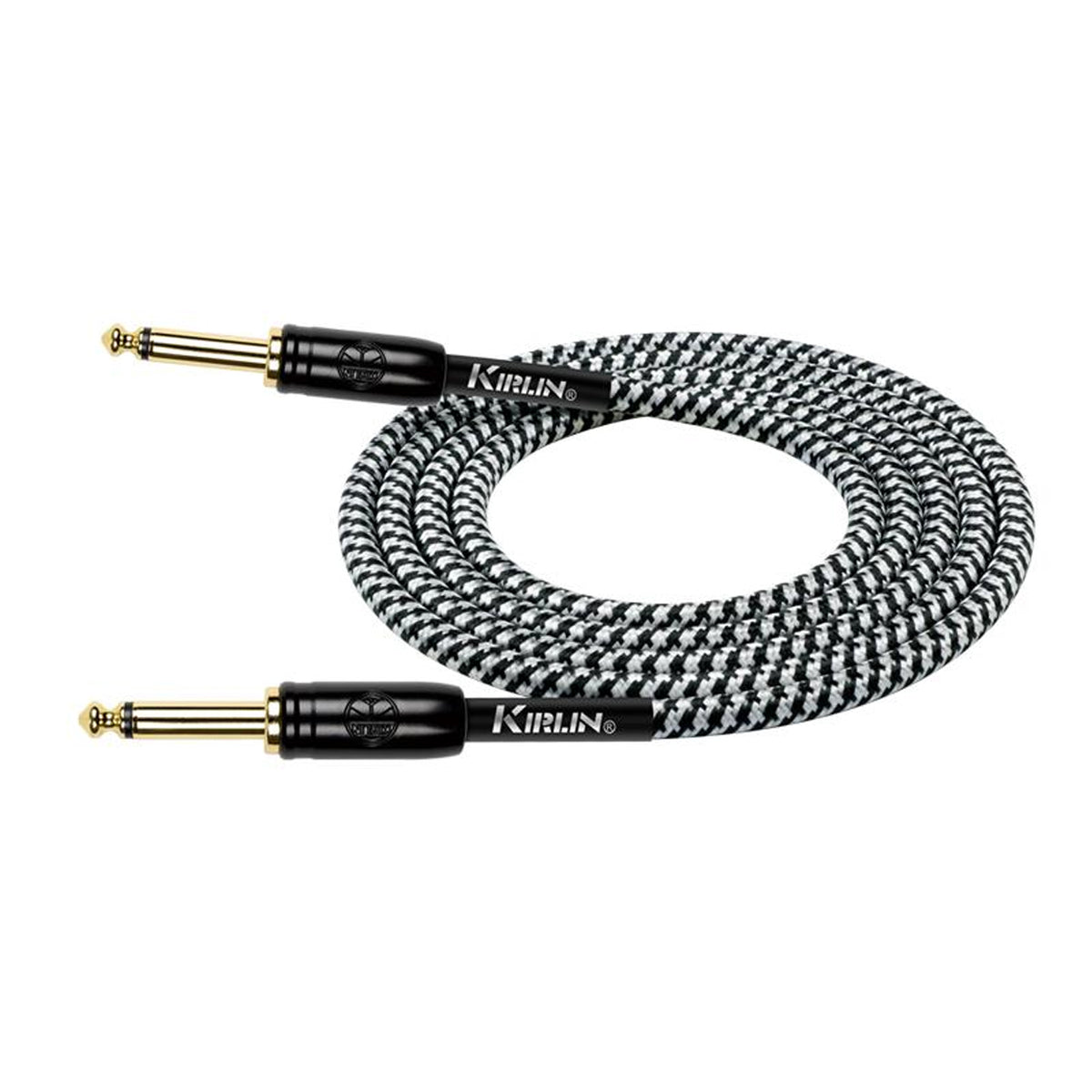 Kirlin IW-241BCG BKB 10 Original Woven 10mtr Instrument Cable - Black