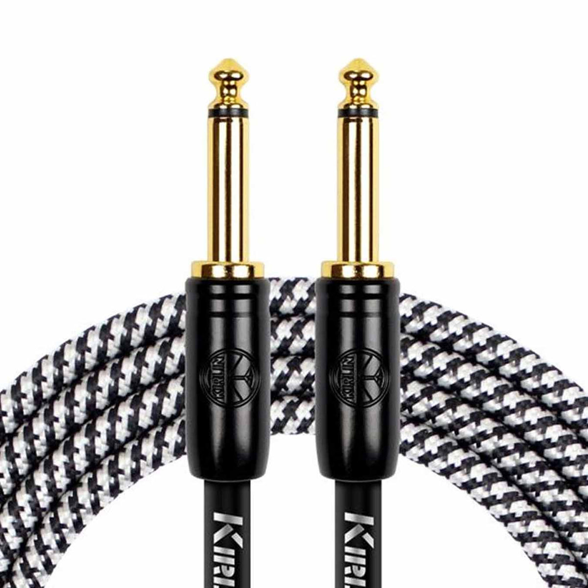 Kirlin IW-241BCG BKB Original Woven 3mtr Instrument Cable - Black