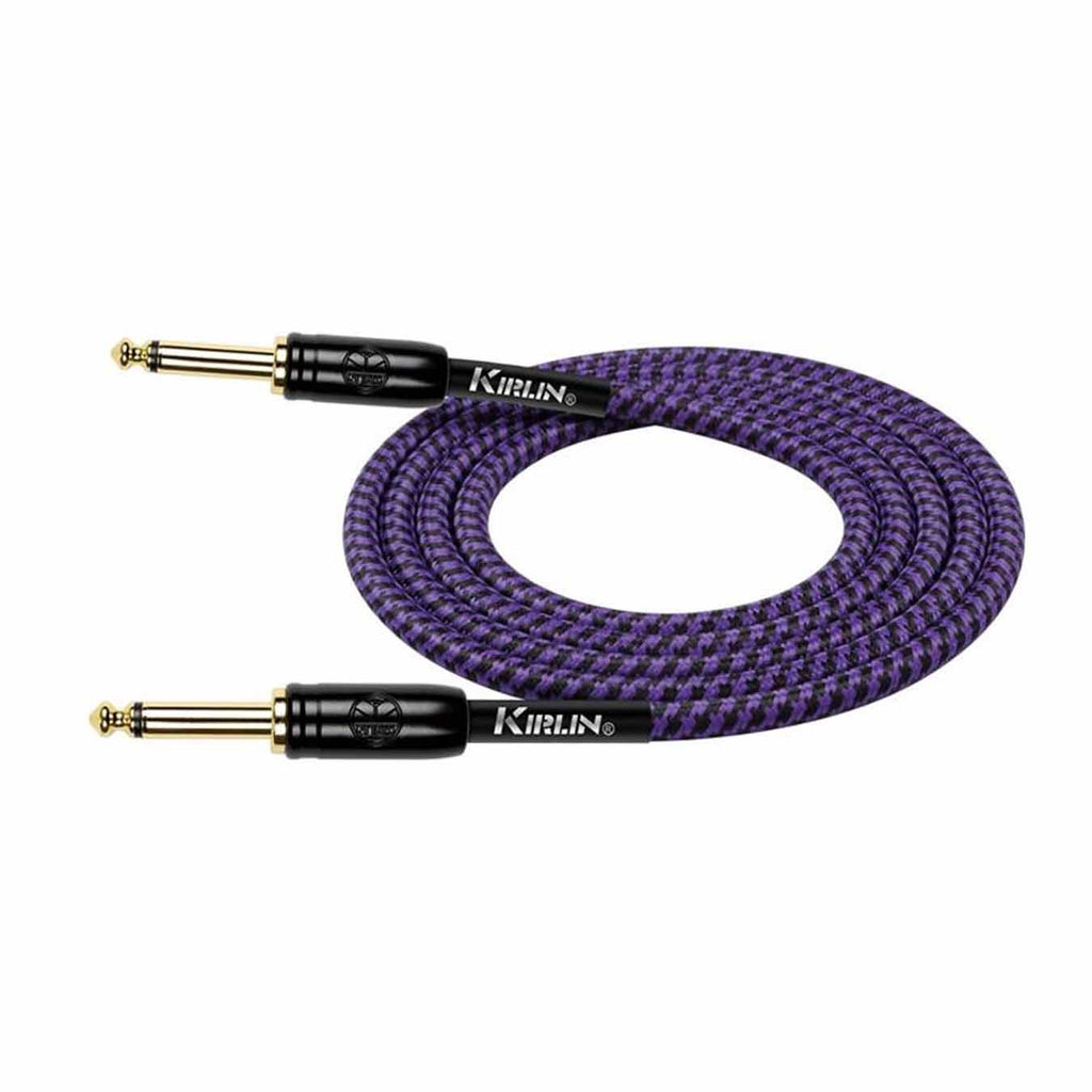 Kirlin IW-241BCG PUB Original Woven 3mtr Instrument Cable - Purple