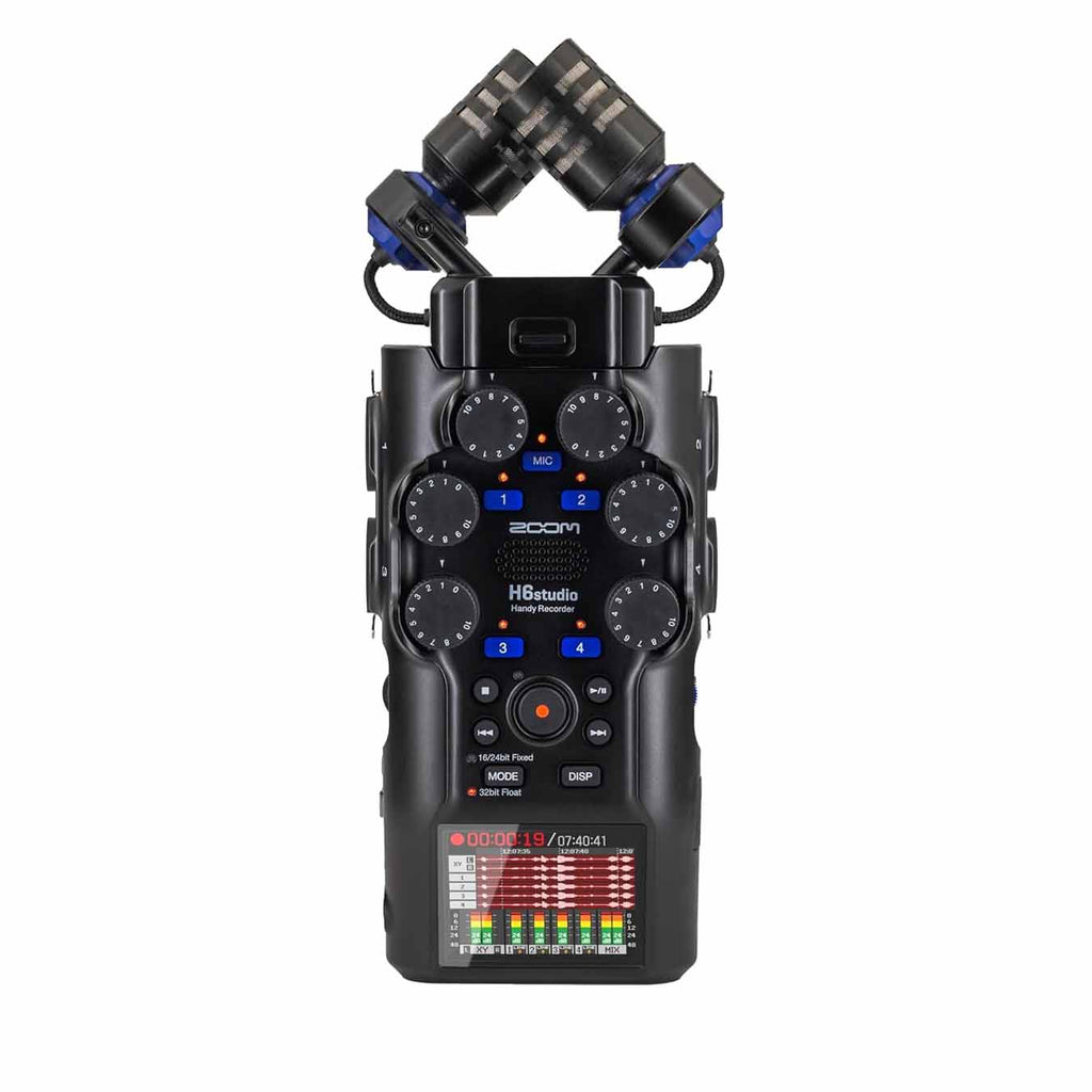 Zoom H6studio Handy Recorder with 32-Bit Float, Gain Knobs, 8-Track Recorder