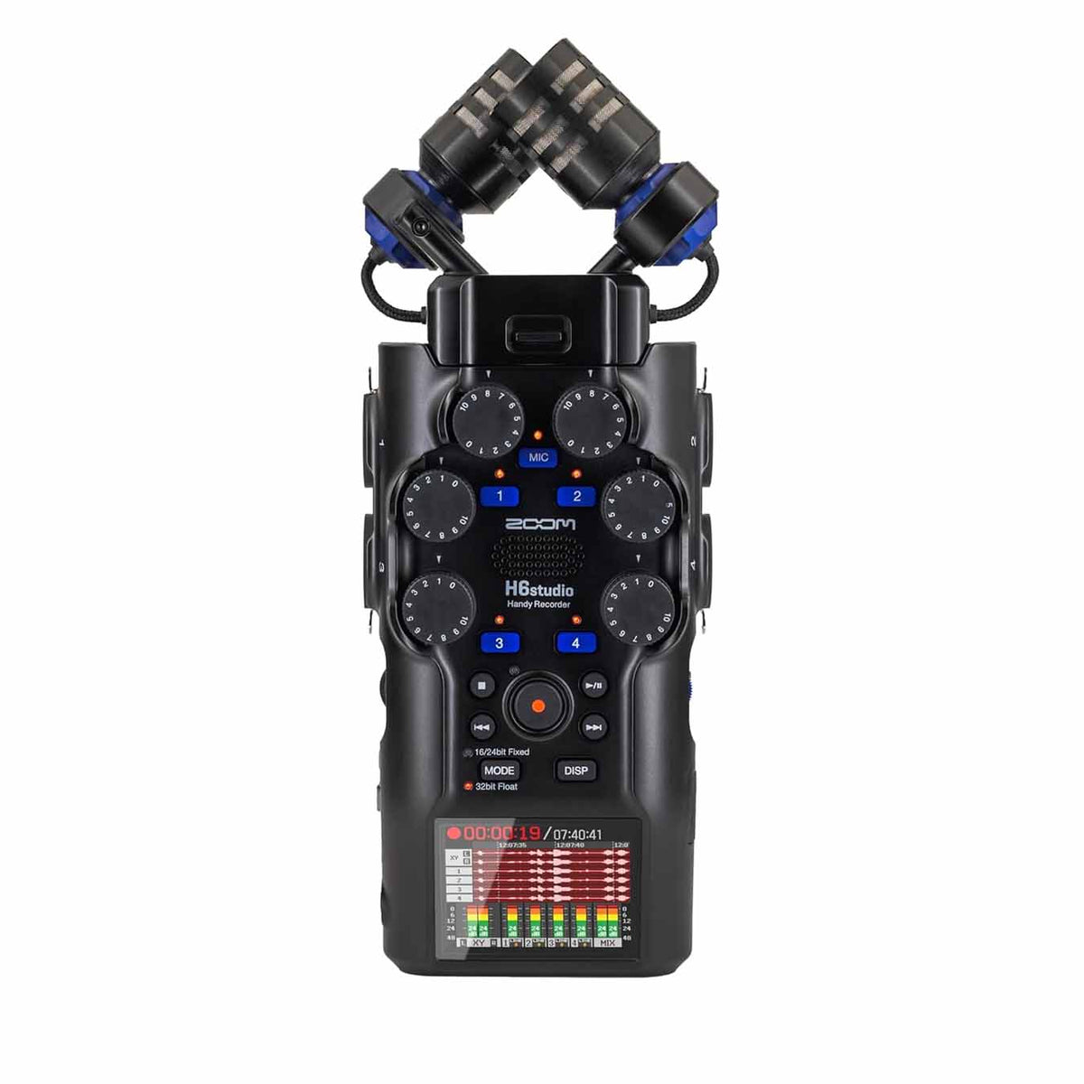 Zoom H6studio Handy Recorder with 32-Bit Float, Gain Knobs, 8-Track Recorder