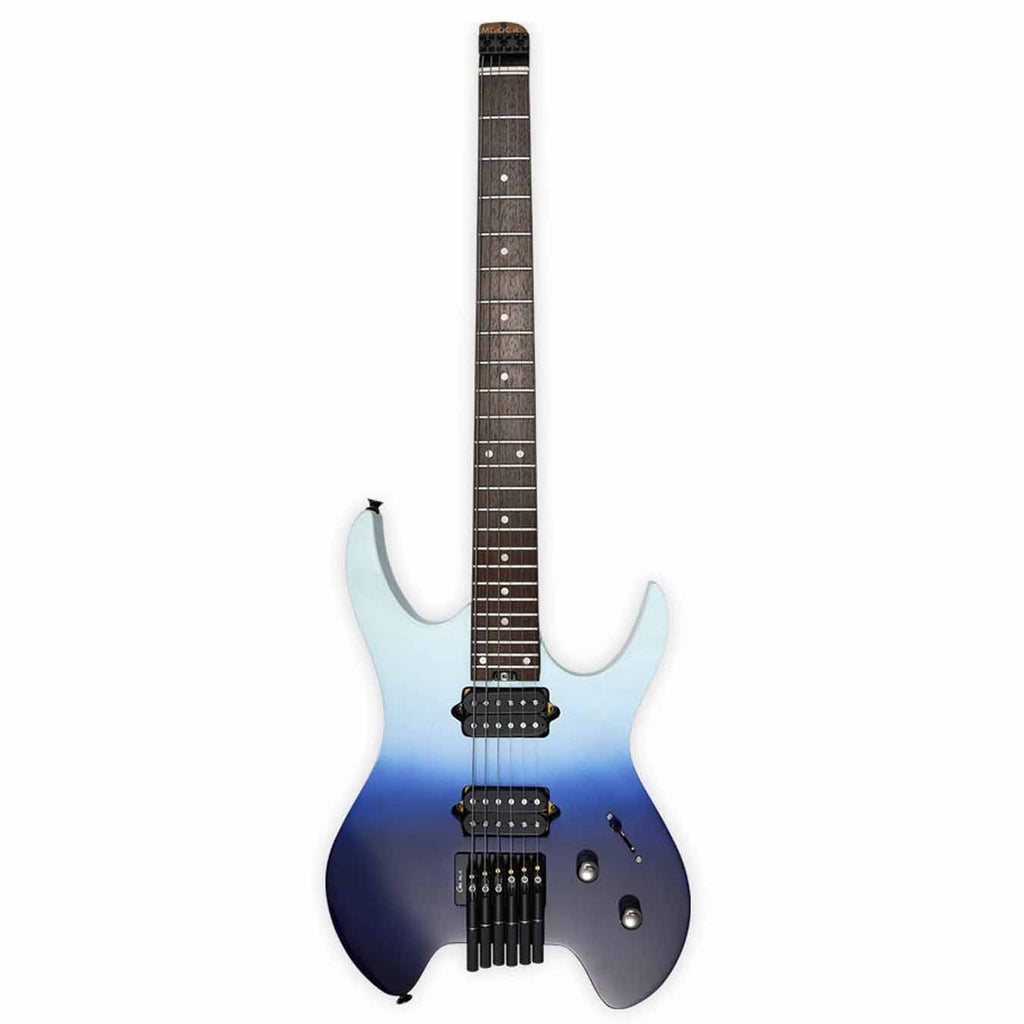 Mooer MHL 50 Headless Electric Guitar - Sky Blue Gradient