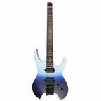 Mooer MHL 50 Headless Electric Guitar - Sky Blue Gradient