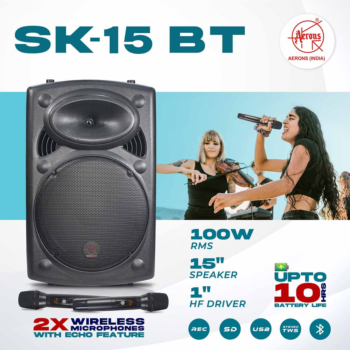 Aerons SK15A PORT BT Portable Speaker